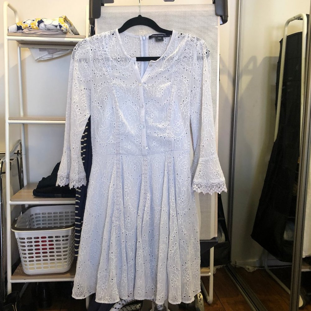 French connection lace/openwork dress
